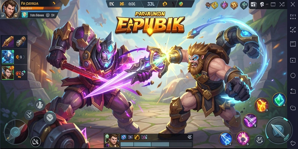 Tampilan gameplay <strong>33L</strong> yang mendebarkan dan aksi pertempuran hero.