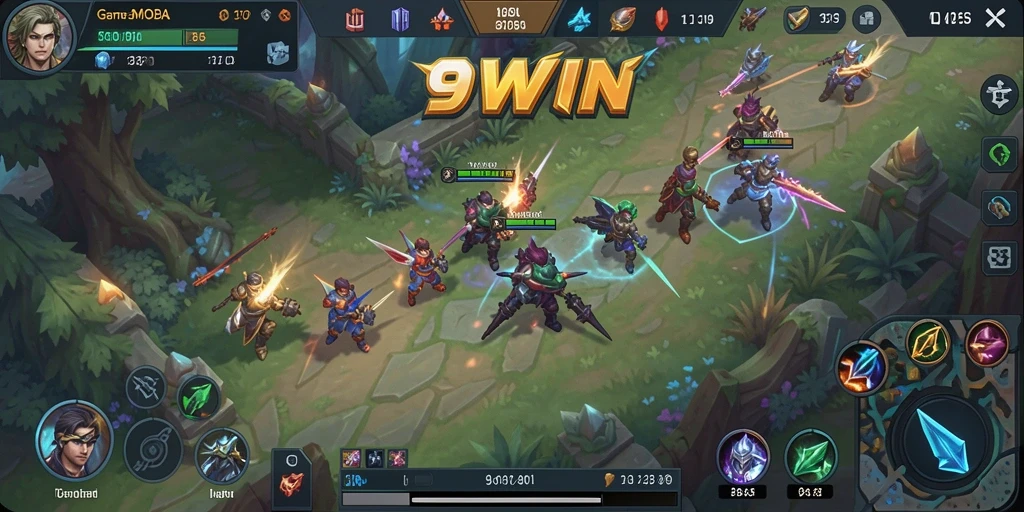 Gameplay seru dan strategi mendalam di 9WIN MOBA.