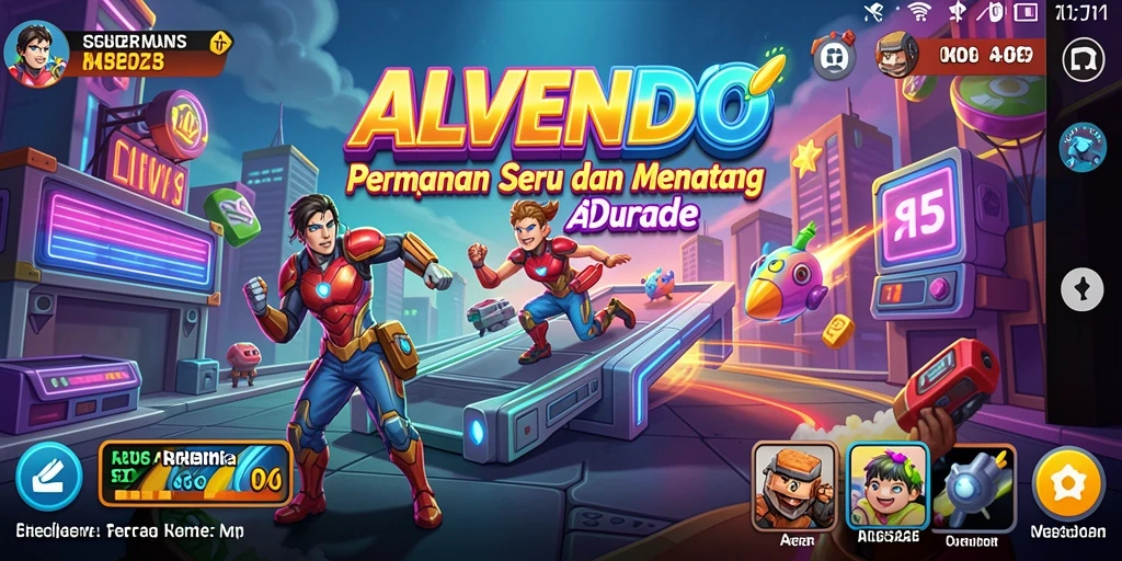 Screenshot gameplay <strong>ALVENDO</strong> yang menampilkan aksi seru di dunia Arcade.