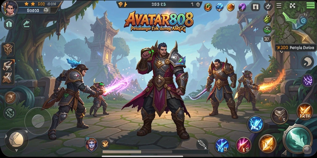 Tampilan gameplay ARPG yang menegangkan dan seru di AVATAR808.