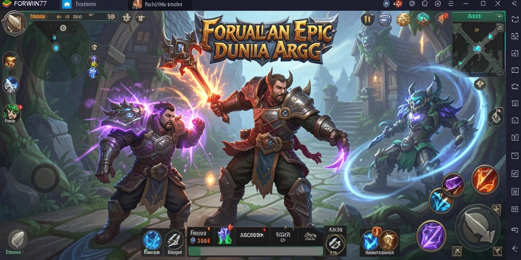 Tampilan menarik dari gameplay ARPG yang mendebarkan.