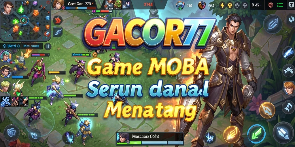 Tampilan menarik dari gameplay MOBA GACOR77 yang seru dan menantang.