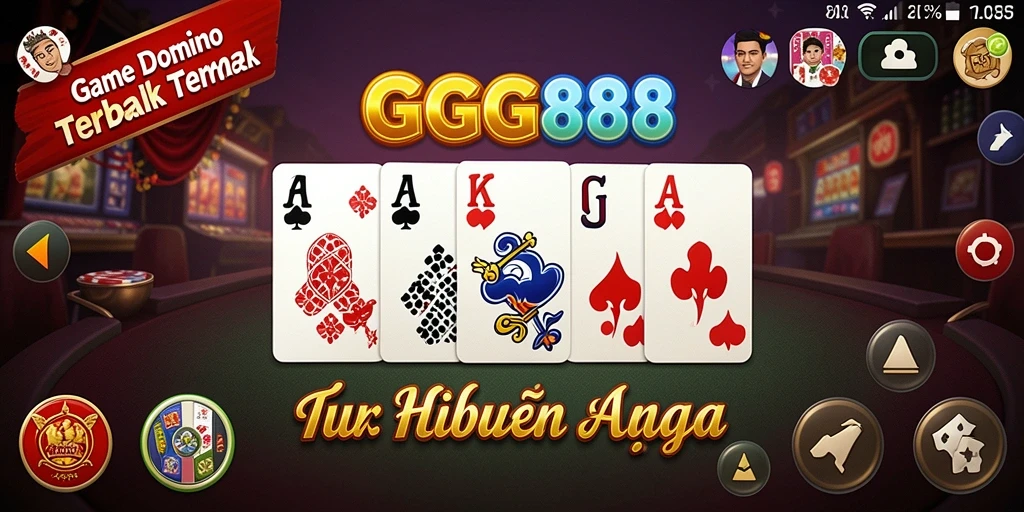 Screenshot gameplay GGG888 yang menampilkan aksi seru permainan Domino.