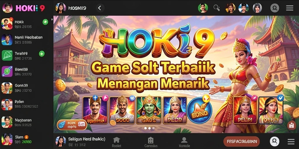 Tampilan gameplay seru HOKI9 di mesin Slot.