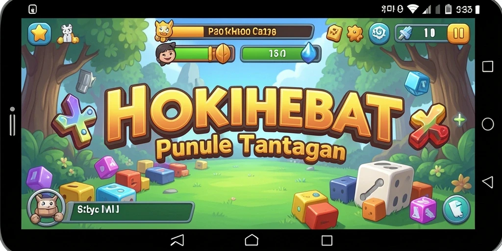 Tampilan gameplay HOKIHEBAT yang menarik dengan berbagai teka-teki seru.