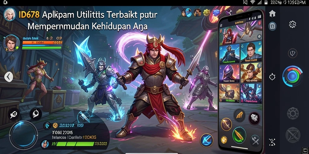 Tampilan antarmuka ID678 yang sederhana dan fungsional.