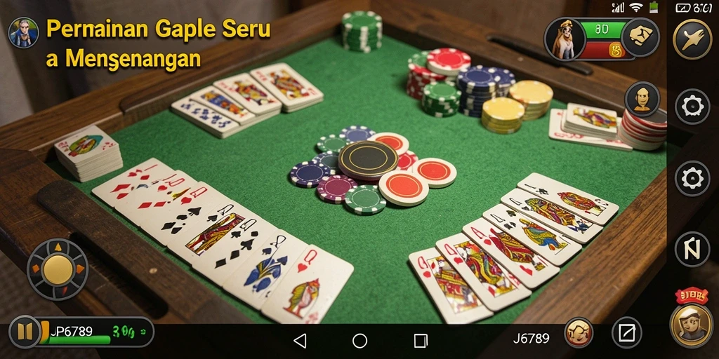 Gameplay seru Gaple di JP6789 yang menarik dan menyenangkan.