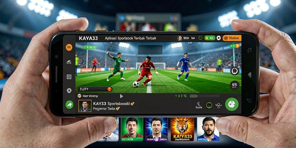 Tampilan menarik aplikasi KAYA33 saat memainkan taruhan sportsbook.