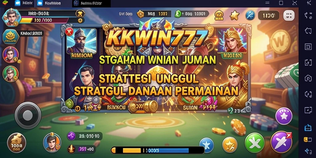 Tangkapan layar gameplay <strong>KKWIN777</strong> menampilkan pertempuran strategis yang intens.