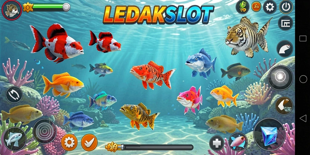 Tampilan gameplay LEDAKSLOT yang menarik dan penuh tantangan Tembak Ikan.