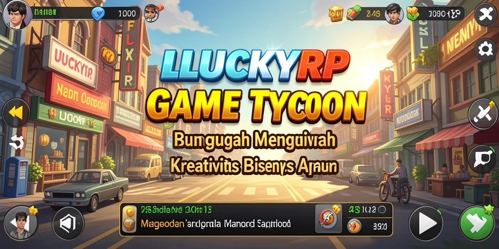 Tampilan menarik gameplay Tycoon dalam LUCKYRP yang menantang.