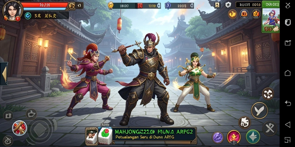 Tampilan gameplay MAHJONG222 yang seru dan mendebarkan.