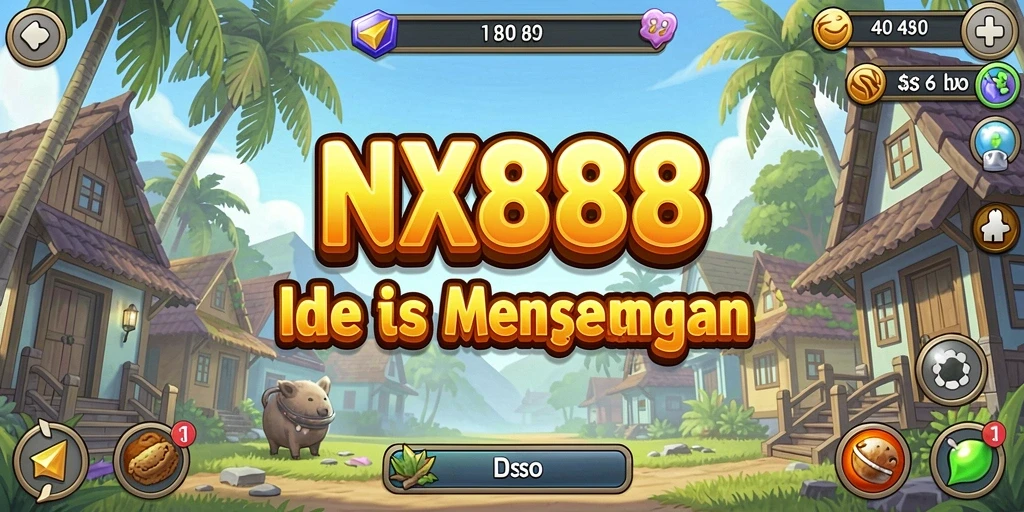Tampilan menarik dari gameplay Idle NX888 dengan karakter dan lingkungan yang berwarna.
