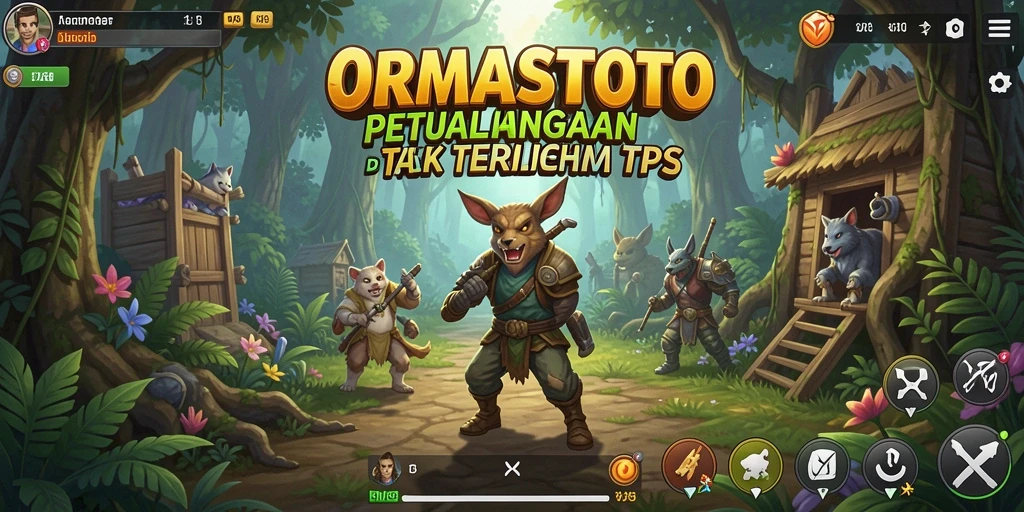 Tampilan gameplay ORMASSTOTO dengan aksi menegangkan dalam dunia TPS.