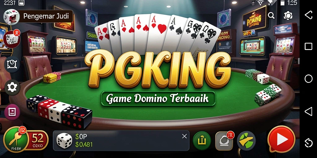 Tampilan menarik dari gameplay PGKING dalam permainan Domino.