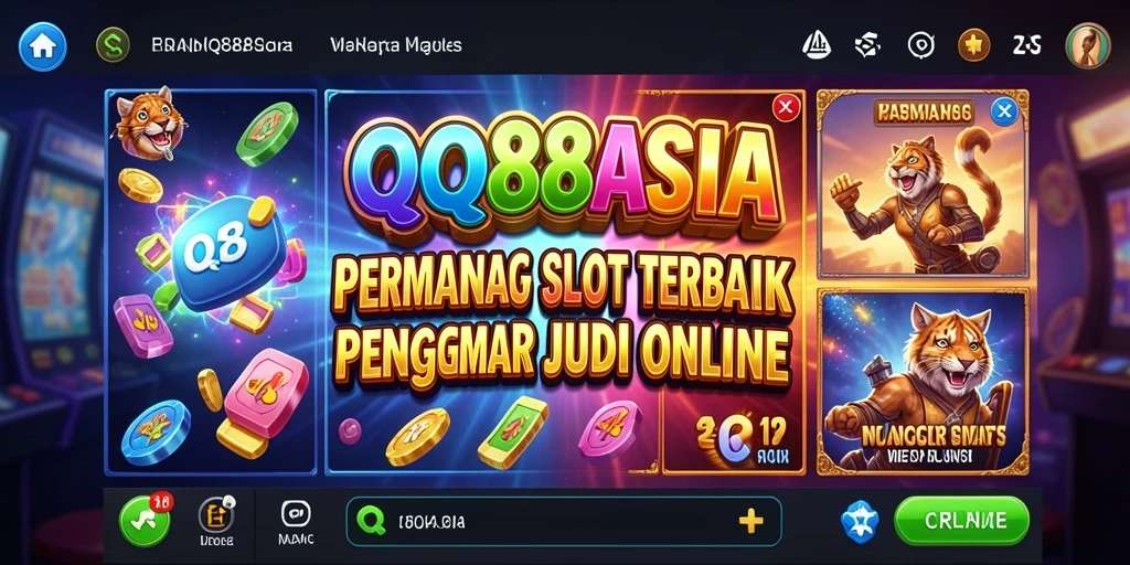 Tampilan gameplay QQ88ASIA yang menakjubkan dan interaktif.