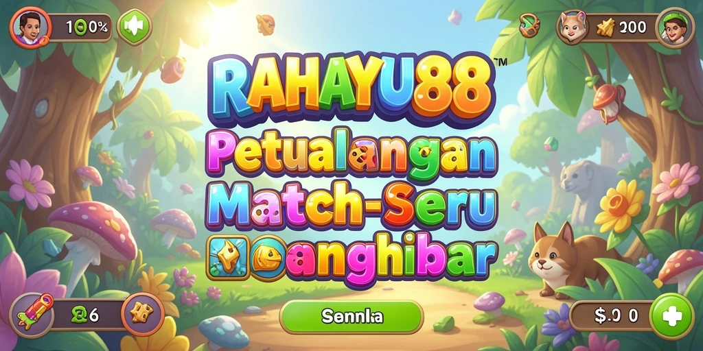 Tampilan gameplay seru dari RAHAYU88 dengan permata berwarna.