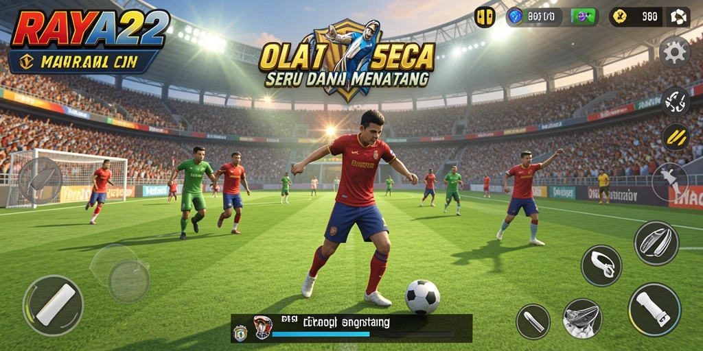 Screenshot gameplay RAYA22 yang menunjukkan aksi seru dalam olahraga.