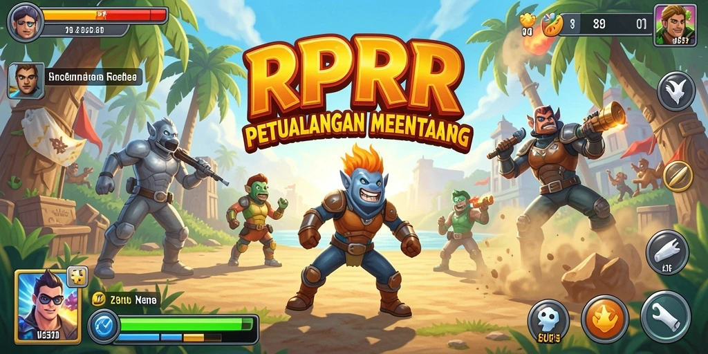 Gameplay RPRR yang seru dan penuh tantangan di layar.