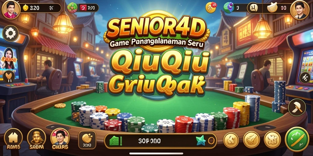 Tampilan gameplay QiuQiu yang seru dan menarik.
