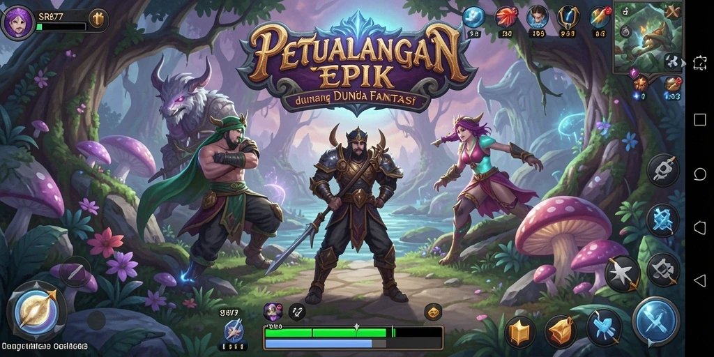 Gameplay RPG menakjubkan dengan petualangan epik.