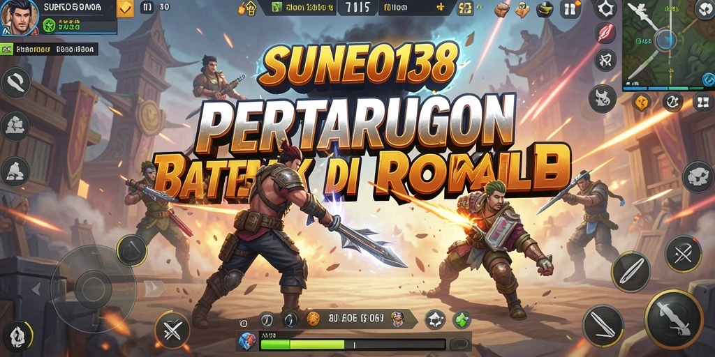 Screenshot SUNEO138 menunjukkan aksi seru dalam gameplay Battle Royale.
