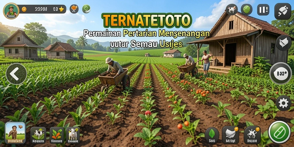 Gameplay TERNATETOTO yang menarik dengan elemen pertanian.